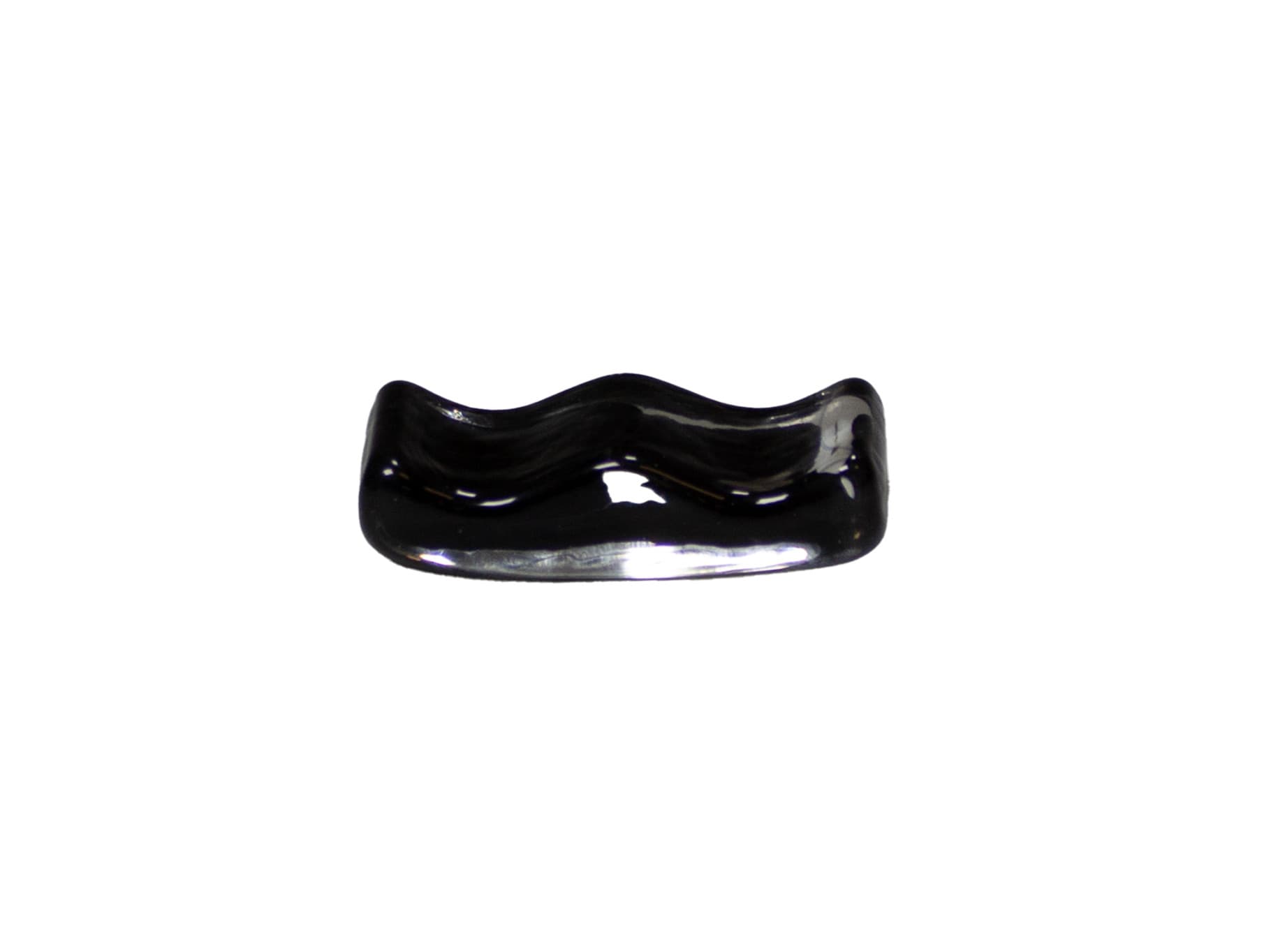 Evőeszköz tartó pohár fekete örvényes 6 x 2,5 x 1,5 cm