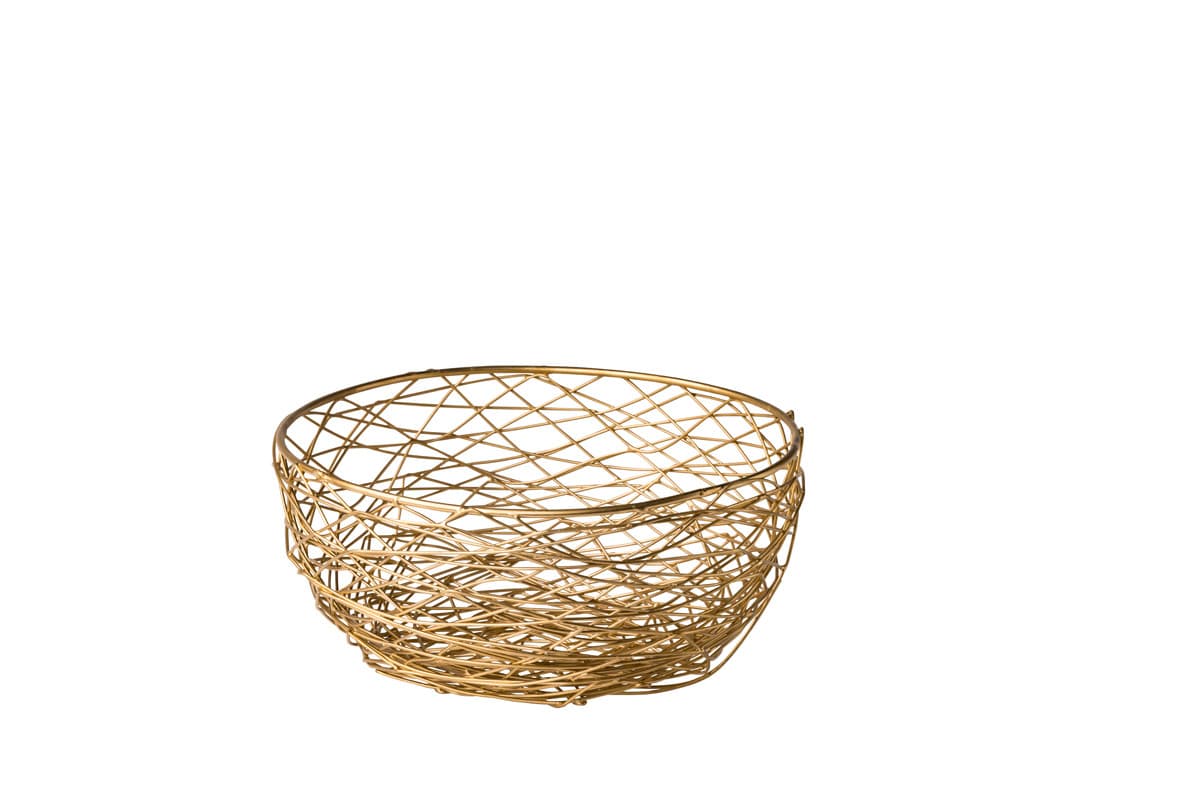Drót kosár arany 26,5 cm