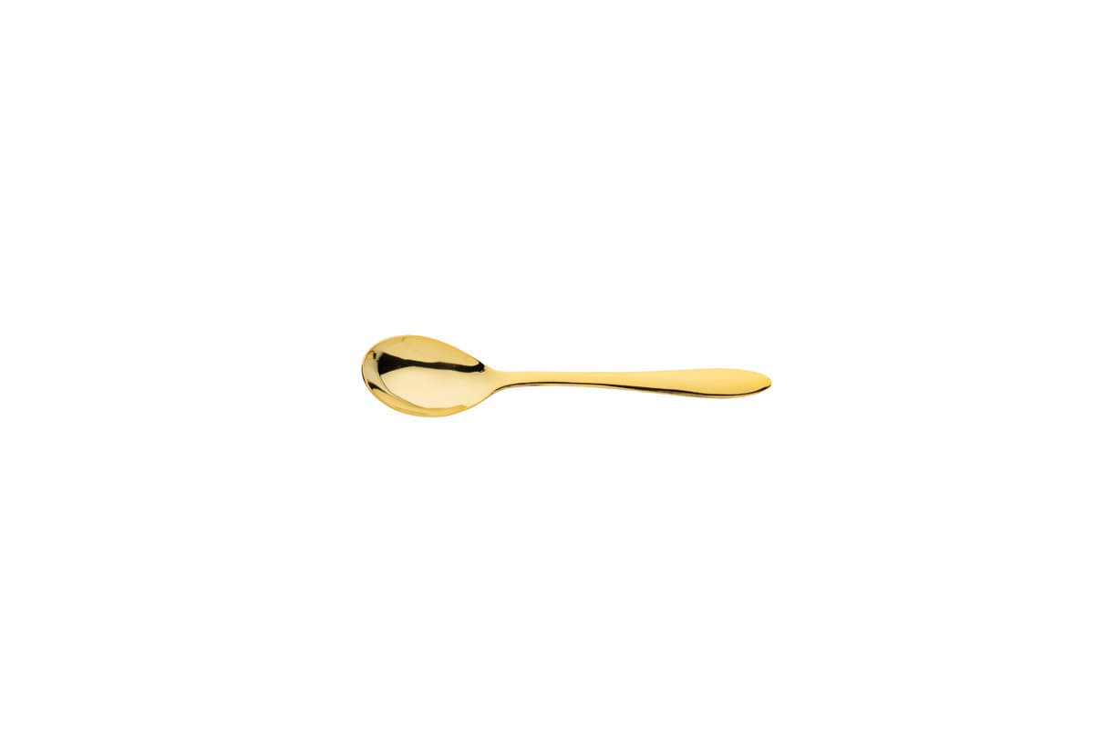 Gioia PVD 18/10 teás/kávéskanál, arany, 13,2 cm