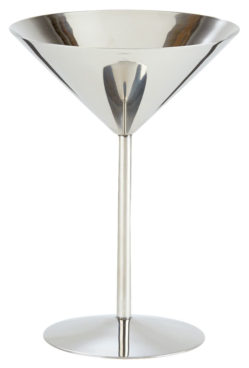 Rozsdamentes acél martini magas pohár, Ø 12 cm, 220 ml