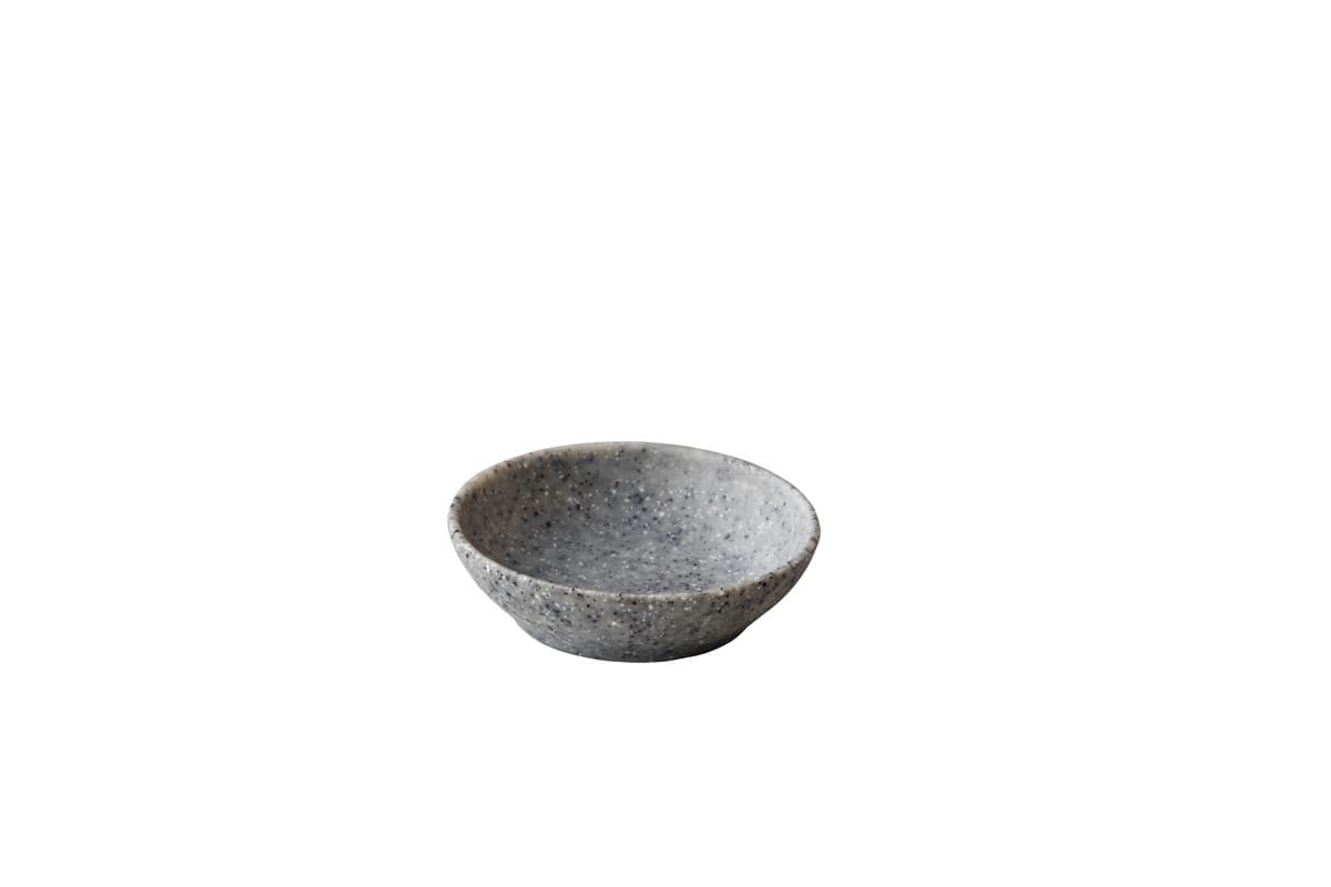 Pebble organikus mártogatós tálka, szürke, 6,5 cm