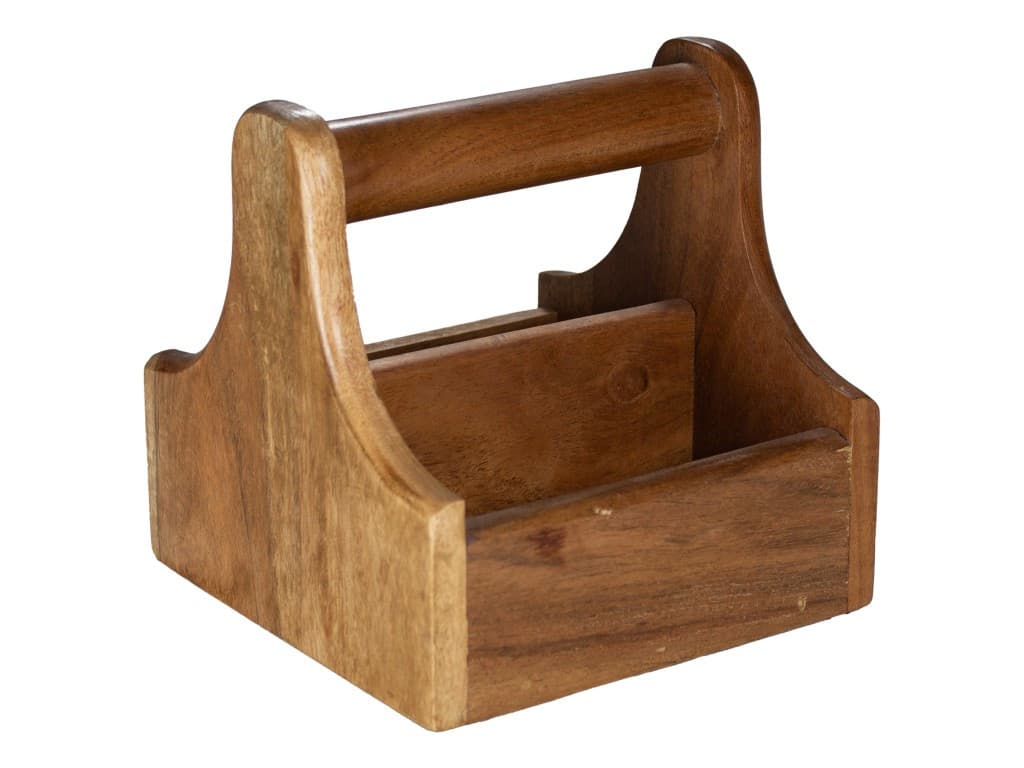 Table tartó kicsi füles akácfa, 15 x 15 cm