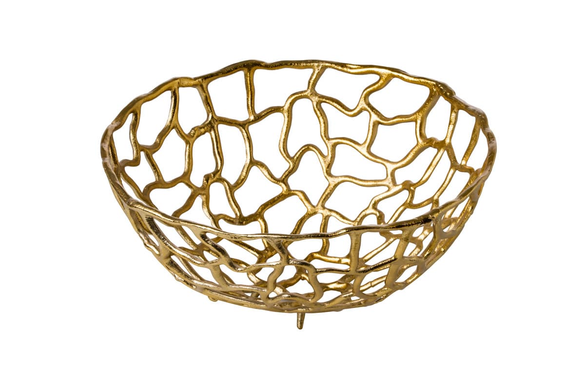 Aluminum kosár, arany, Ø 38 cm