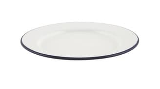 Zománcozott tányér kék perem 26 cm