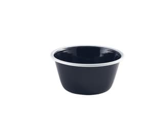 Zománcozott mély sütőtál fekete/fehér 12 cm