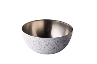 Rozsdamentes acél. tál vintage speckle Ø25 cm