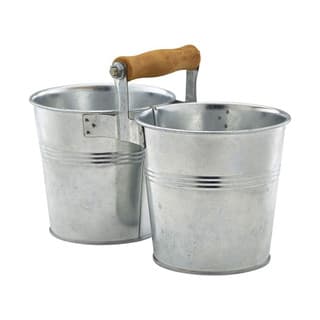 Horganyzott acél evőeszköz vödör 12 cm