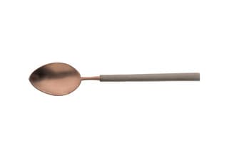 Teáskanál 18/10 alátét csoki/antracit 13,8 cm