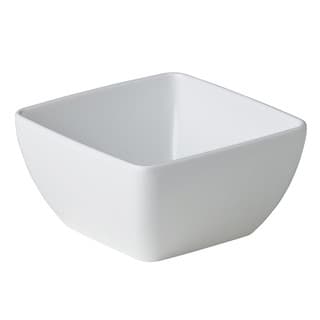 Íves négyzetes tál fehér 8,9 x 8,9 x 4,5 cm