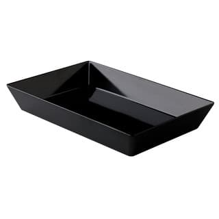Téglalap tálca fekete 35 x 25 x 7 cm