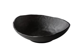 Mélytányér oyster fekete 25cm