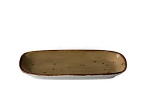 Téglalap tányér reaktív homok 24,7 x 15,4 cm