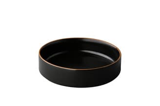 Tányér magas Japan fekete 15cm