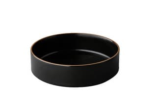 Tányér magas Japan fekete 20cm