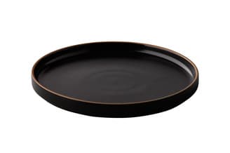 Tányér alacsony Japan fekete 23cm