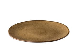 Q Authentic kő barna tányér 28,5 cm