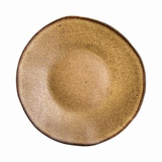 Q Authentic kő barna tányér 21 cm