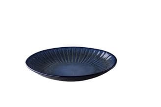 Q Authentic kő kék coupe tányér 26,5 cm