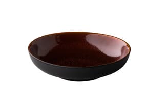 Mélytányér Speckle reaktív glaze piros 22cm