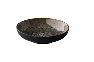 Mélytányér Speckle reaktív glaze szürke 22cm