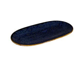 Jersey tányér ovális kék 22 x 12 cm