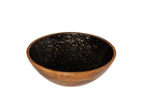 Tál mangófa fekete Ø25x7,5 cm