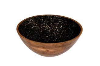 Tál fekete arany mangófa Ø30 cm