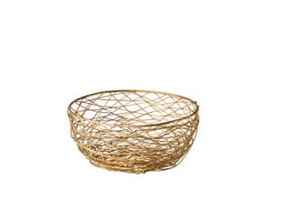 Drót kosár arany 26,5 cm