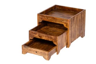 Büfé cupboard 3 szintes mangófa