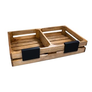 Büfé rekesz divider mangófa fa 56 x 35 x 10 cm