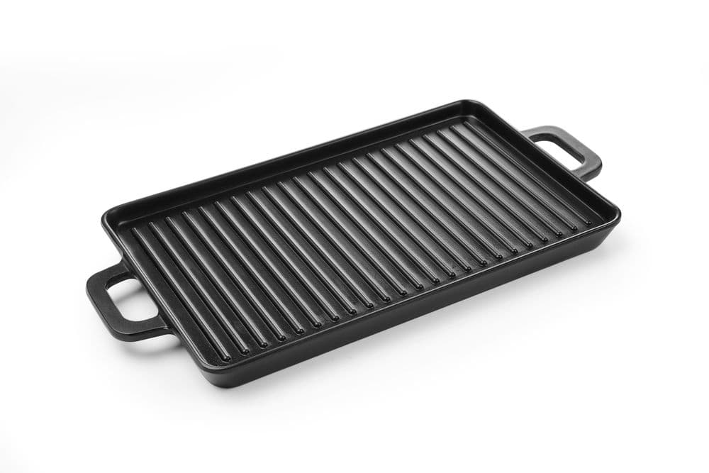 Miniatűr grill lap Little Chef - Fekete - 320x162x(H)20mm