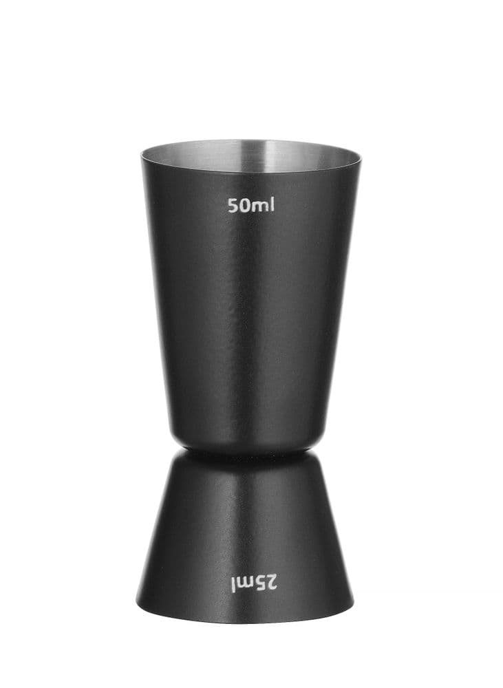 Jigger 25/50 ml - BarUp - Fekete - ⌀45x(H)86mm