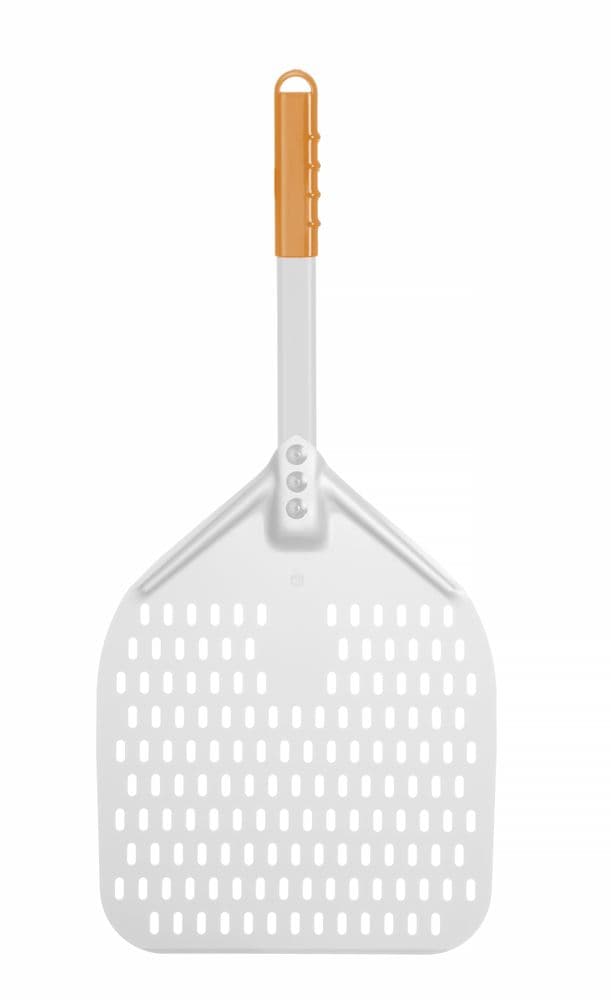 Rövid nyéllel perforált pizza lapát - 300x660mm