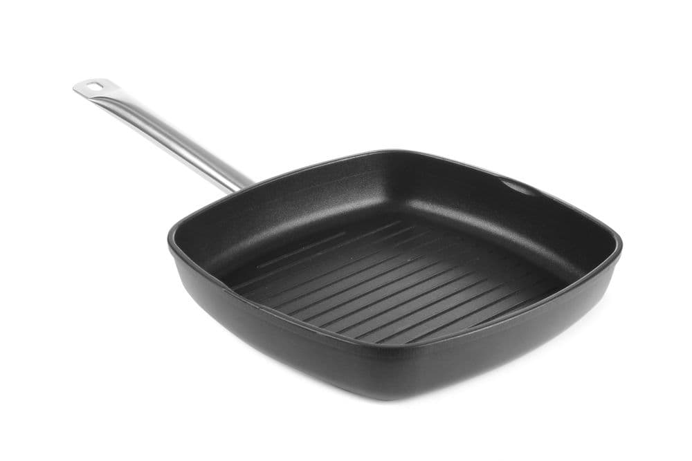 Grillserpenyő - barázdált felszín Titanium Professional - 550x290x(H)55mm