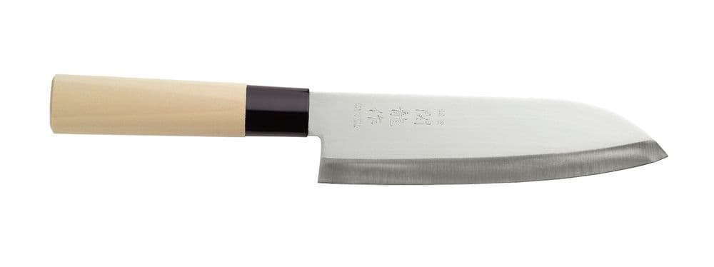 Japán kés Santoku - Világos fa - (L)290mm