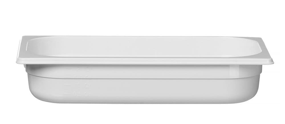 GN edény 1/3 - GN 1/3 - 2,5L - Fehér - 325x176x(H)65mm
