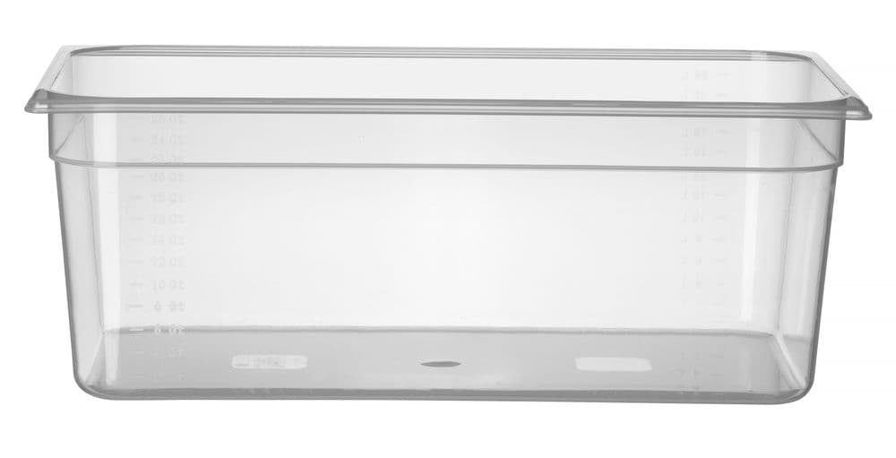 GN edény 1/1 - Profi Termékcsalád - GN 1/1 - 28L - Átlátszó - 530x325x(H)200mm