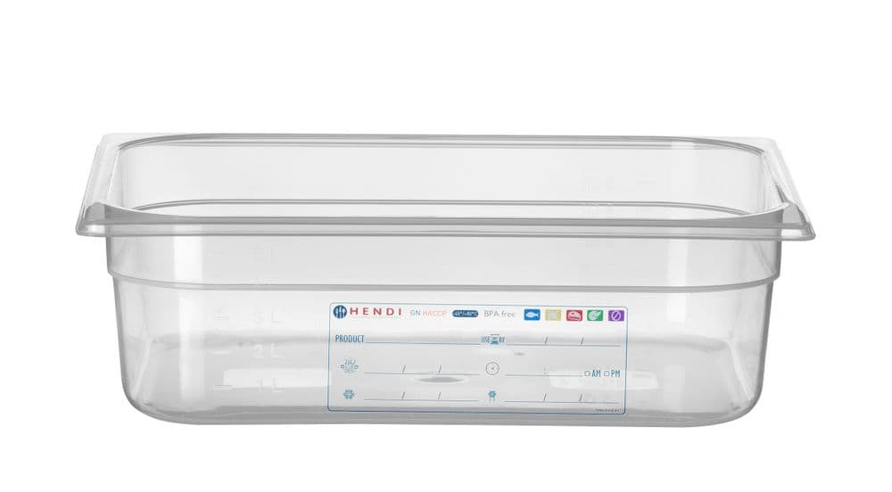 GN edény 1/2 - GN 1/2 - 6,5L - Átlátszó - 325x265x(H)100mm
