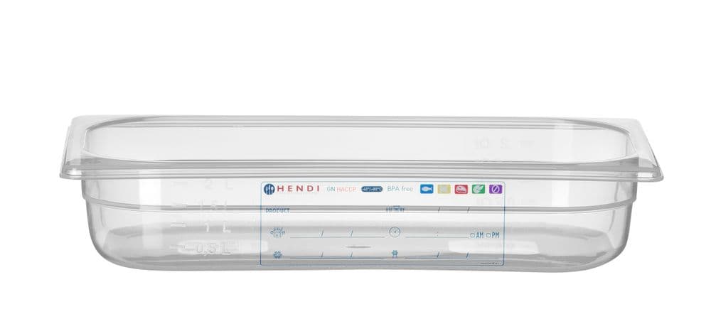 GN edény 1/3 - GN 1/3 - 2,5L - Átlátszó - 325x176x(H)65mm