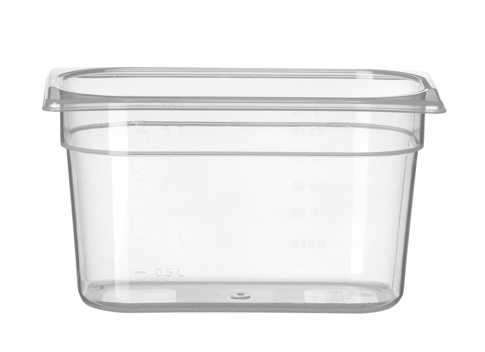 GN edény 1/4 - Profi Termékcsalád - GN 1/4 - 4L - Átlátszó - 265x162x(H)150mm