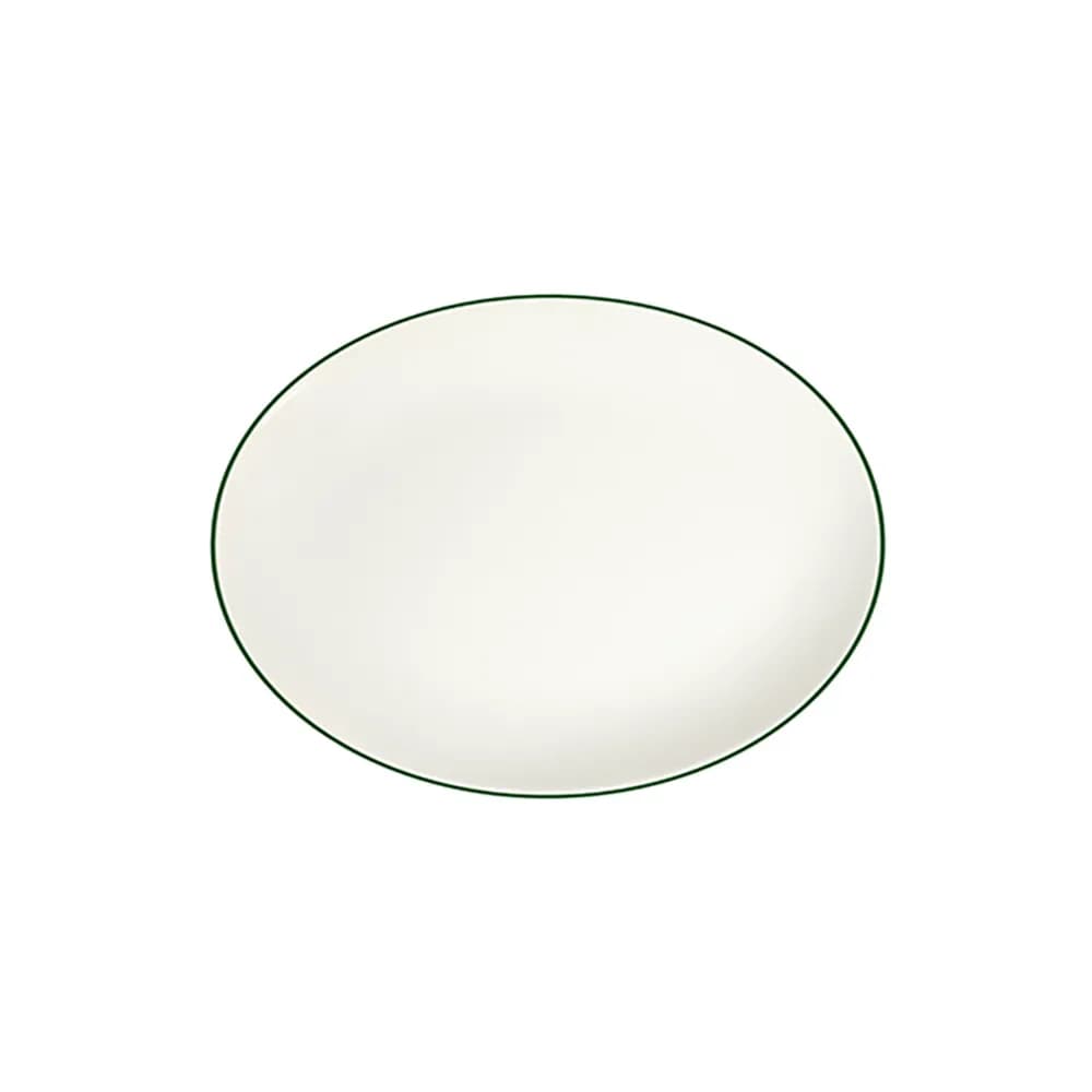Modest Green Lona ovális tányér 33 cm