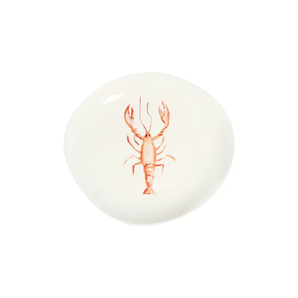 Lobster Blue Pebble lapostányér 21 x 19 cm