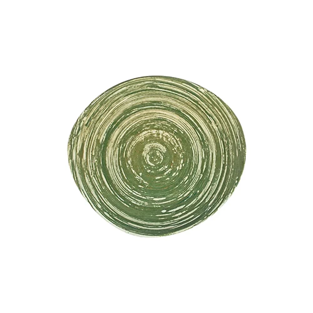 Swirl Green Pebble lapostányér 21 x 19 cm