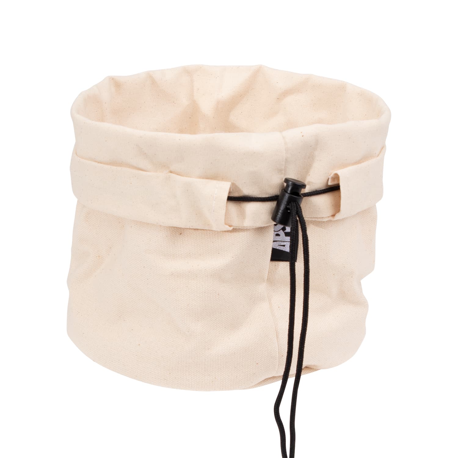 Vászon bag, 2 db. bézs átm. 19 cm M: 23 cm