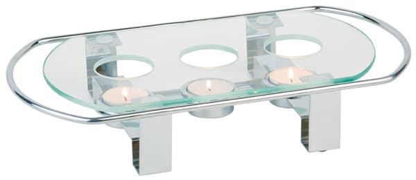 Warmer 3 tealights ca. 34 x 18 cm, height 6 cm