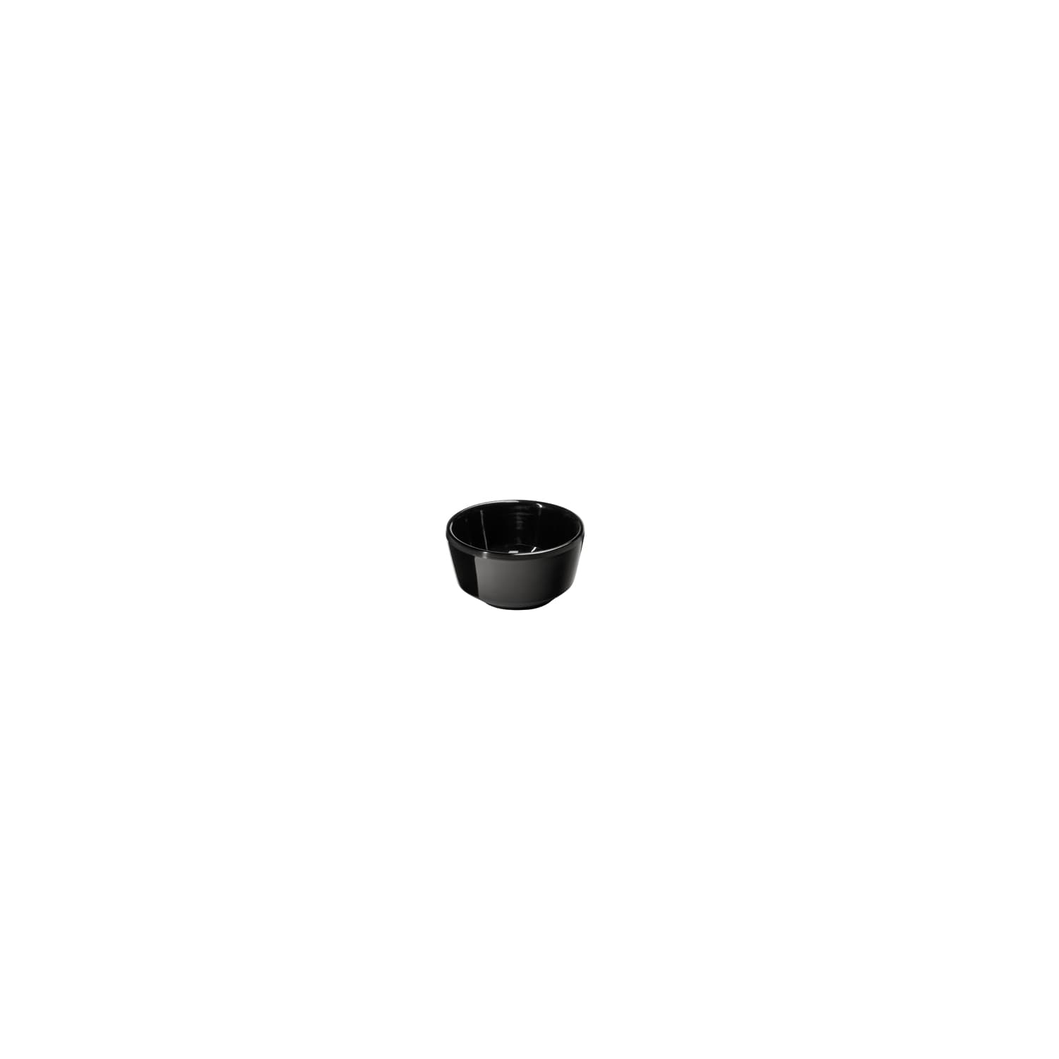 Float tál, kerek fekete átm. 5,5 cm, m: 3 cm