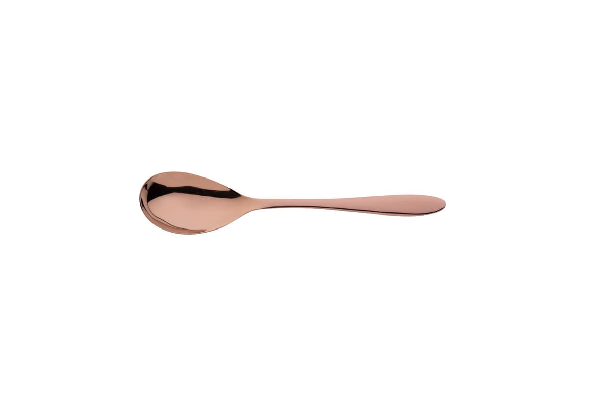 Gioia PVD kőmosott matt bronz 18/10 desszertes spoo
