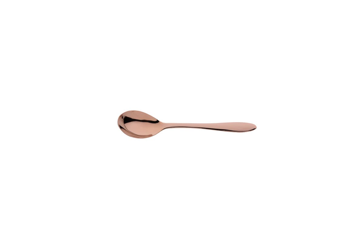 Gioia PVD kőmosott matt bronz 18/10 kávéskanál
