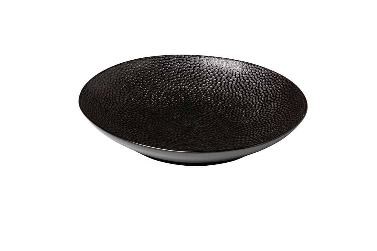Coupe tésztás tányér Honeycomb fekete 25,5 cm