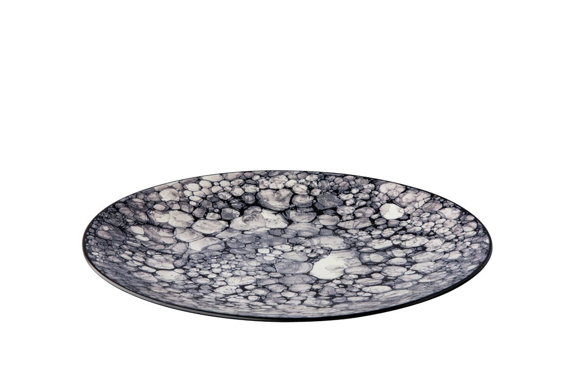 Tányér Bubble fekete 27,5 cm